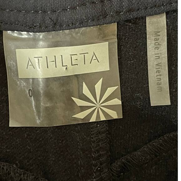 Athleta Wide Led Casual Pants Black Color Size 0 - Picture 6 of 9